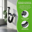 Bathroom Shower, Shower Bidet with Double Outlet and Angle Valve for Toilet Toilet