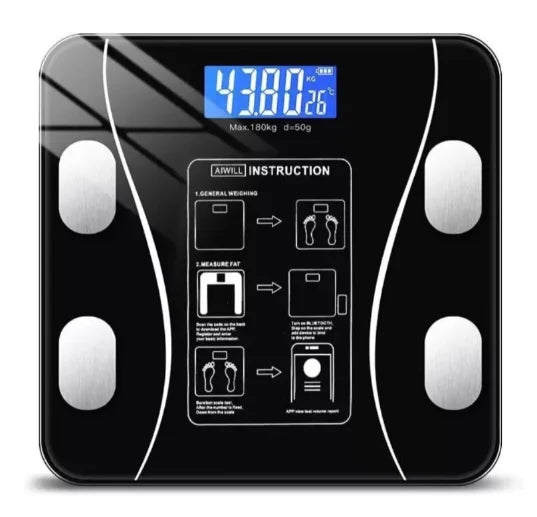 Balança de Bioimpedância Digital com Bluetooth – Acompanhe Sua Saúde com Precisão!