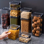 Super Kit 9 Potes Herméticos – Organização e Conservação Perfeitas!