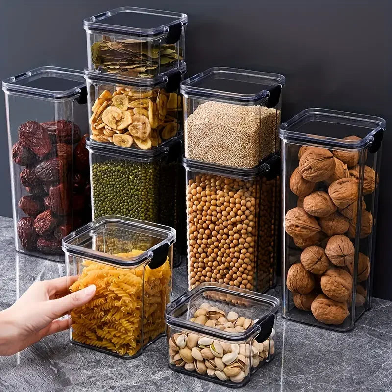 Super Kit 9 Potes Herméticos – Organização e Conservação Perfeitas!