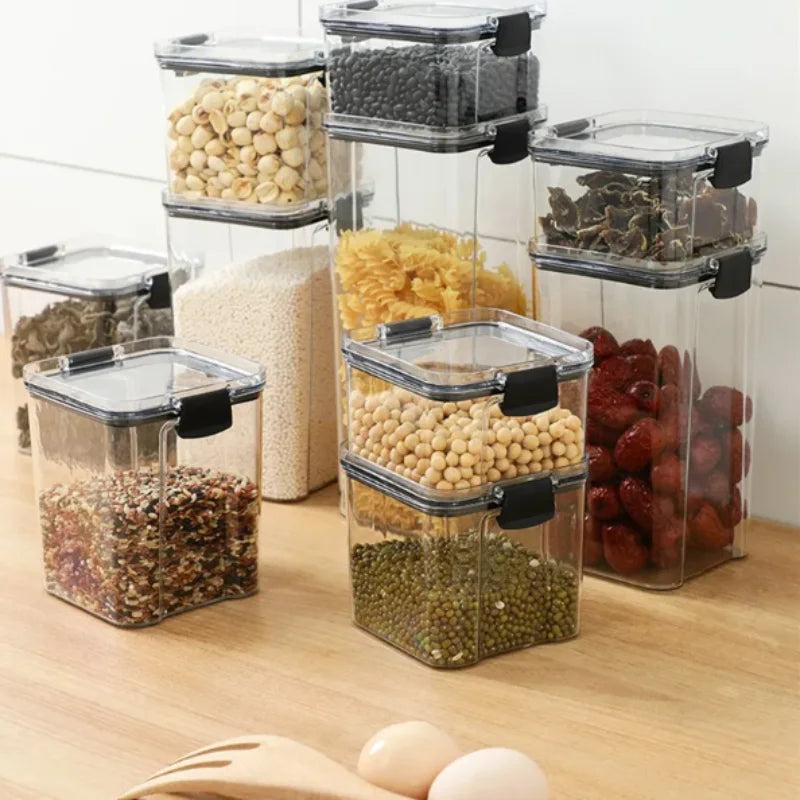 Super Kit 9 Potes Herméticos – Organização e Conservação Perfeitas!