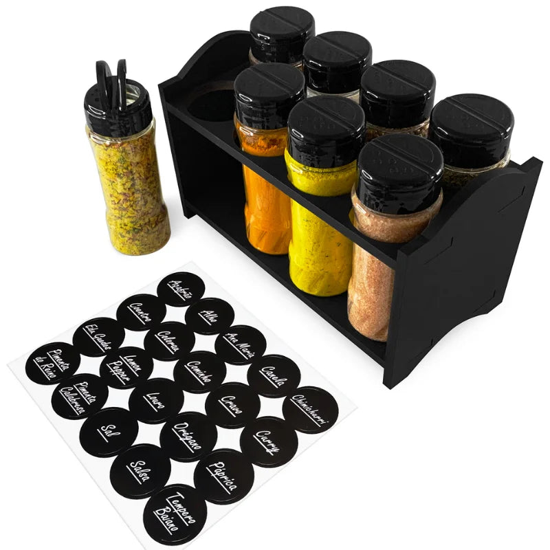 Porta Temperos MDF Amilplast – Organização e Sofisticação para Sua Cozinha! 🍽️✨
