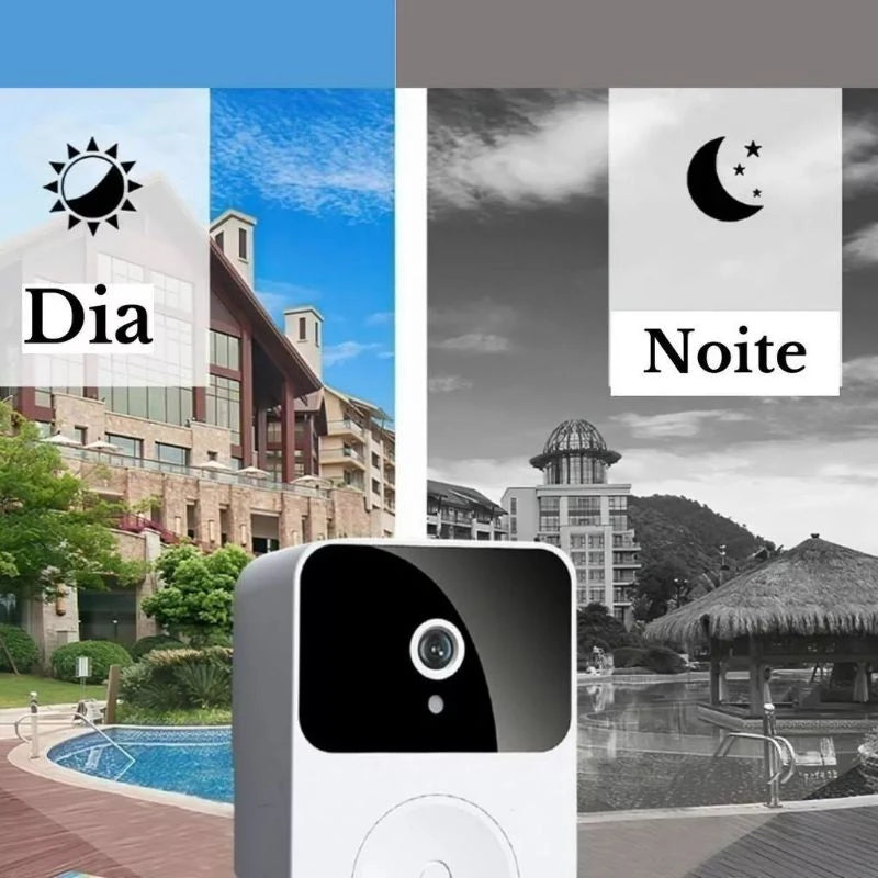 Campainha Inteligente com Câmera Wi-Fi – Segurança e Conectividade na Sua Porta!