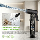 Bathroom Shower, Shower Bidet with Double Outlet and Angle Valve for Toilet Toilet