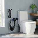 Bathroom Shower, Shower Bidet with Double Outlet and Angle Valve for Toilet Toilet