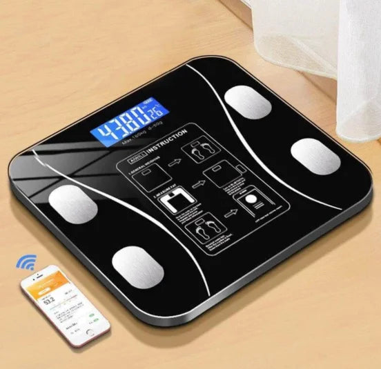 Balança de Bioimpedância Digital com Bluetooth – Acompanhe Sua Saúde com Precisão!