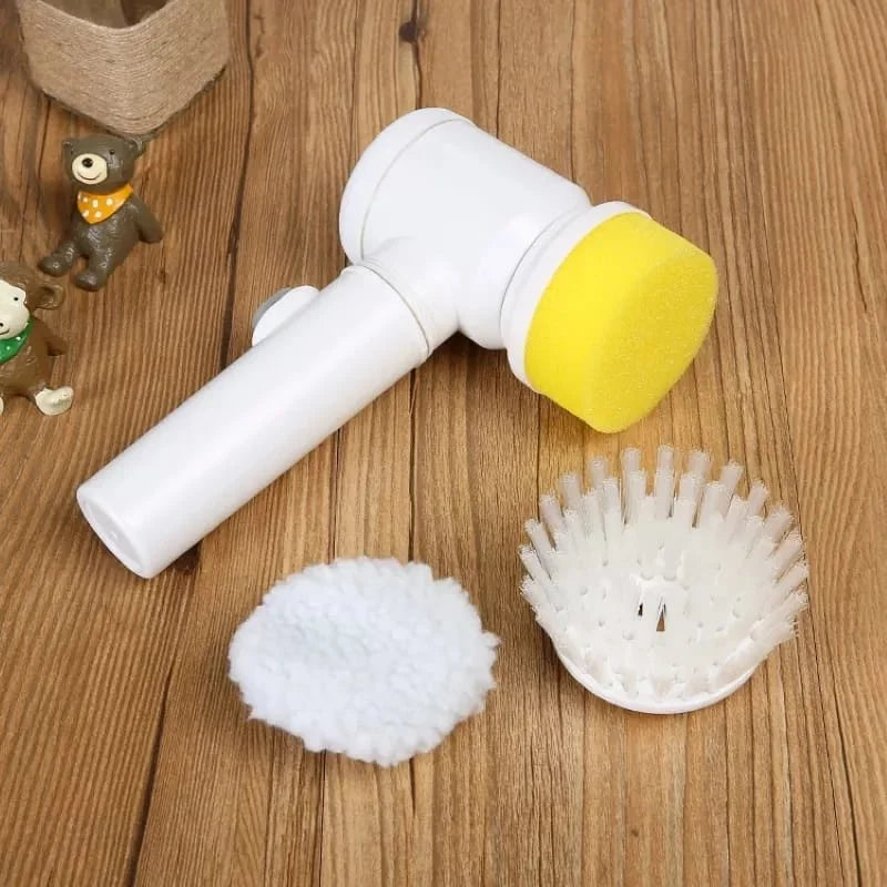 Escova Elétrica de Limpeza 5 em 1 – Mais Praticidade para o Seu Dia a Dia!