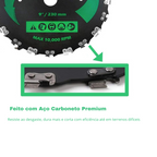 PowerCorte-Lâmina de Rocadeira com dentes de motosserra