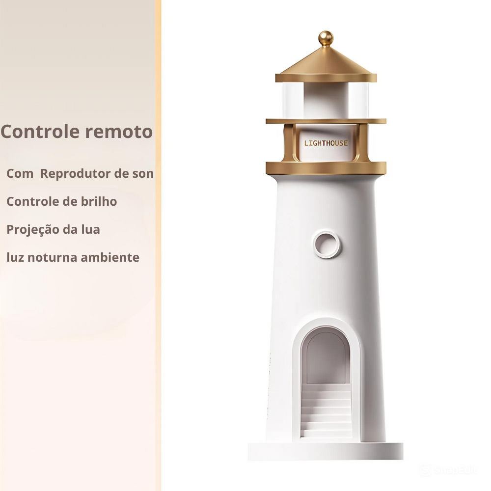 🌙 Farol Projetor de Lua Realista 🌙