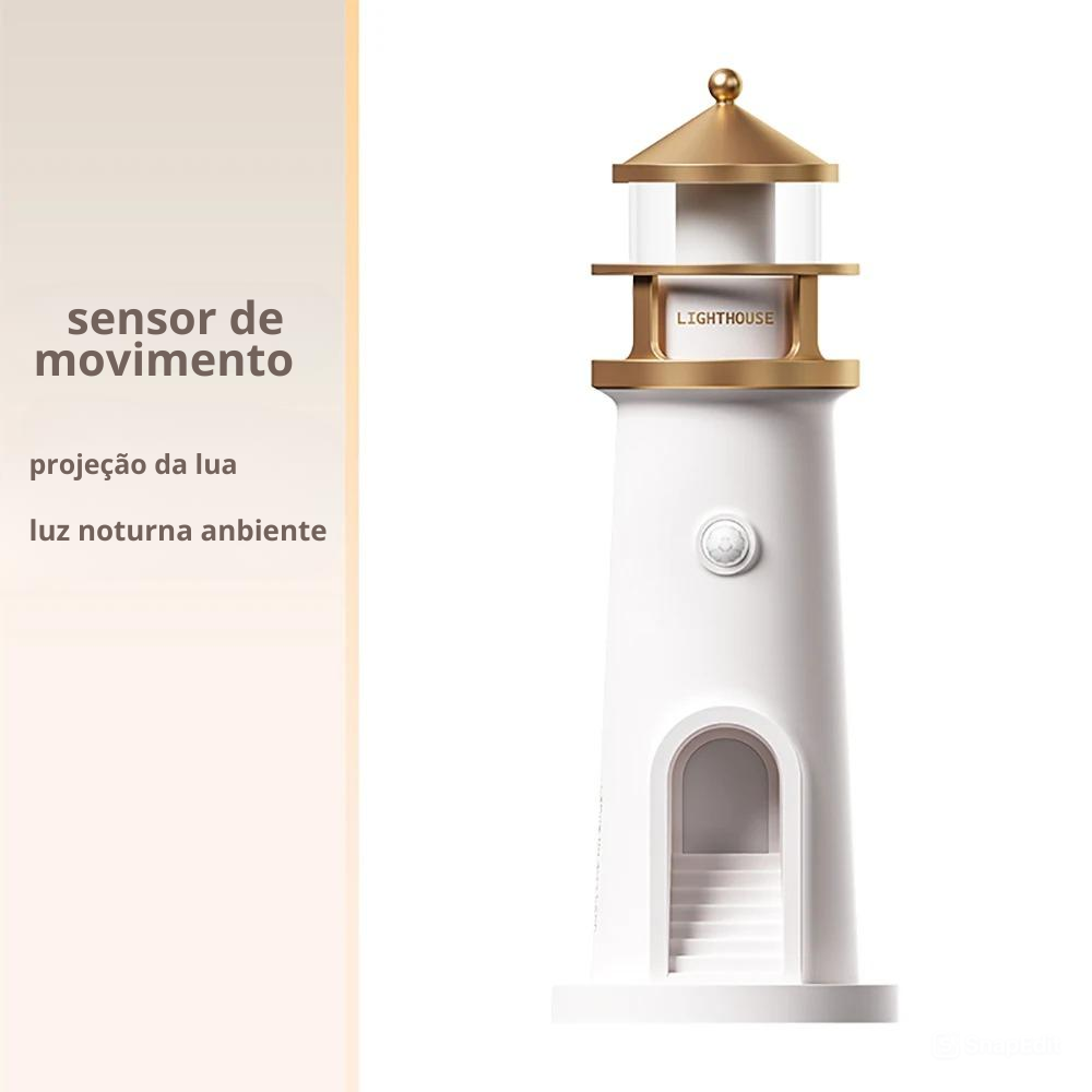 🌙 Farol Projetor de Lua Realista 🌙