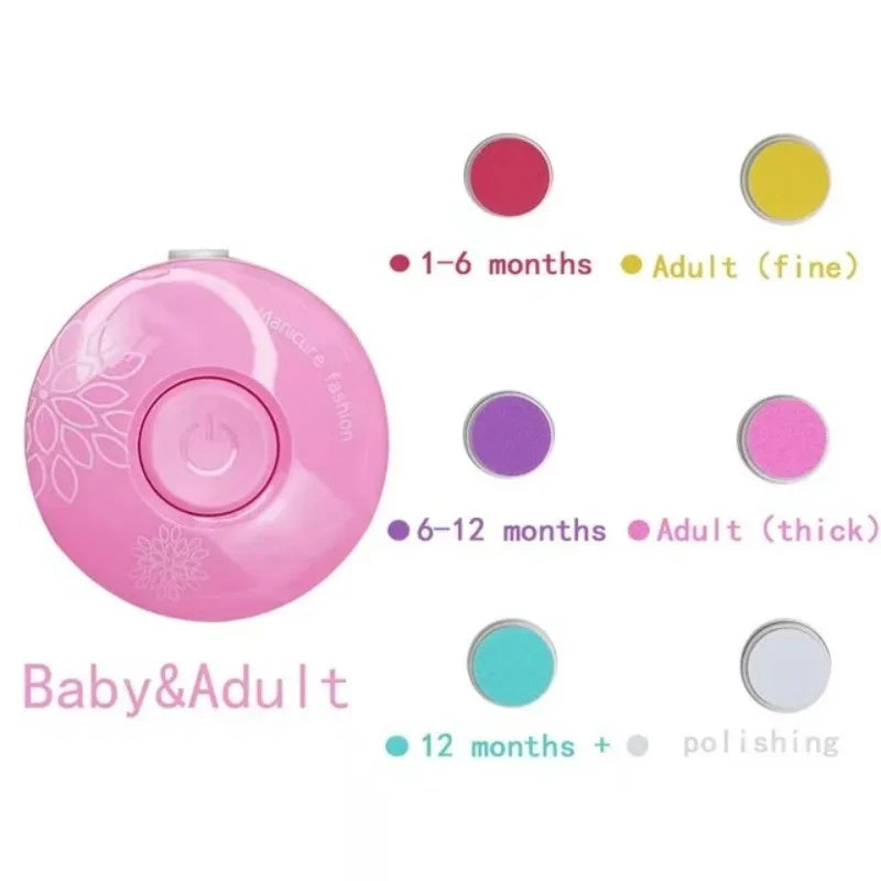 Aparador elétrico de unhas para bebês