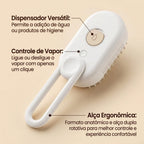 Escova elétrica a vapor 2 em 1 para cães e gatos🐾