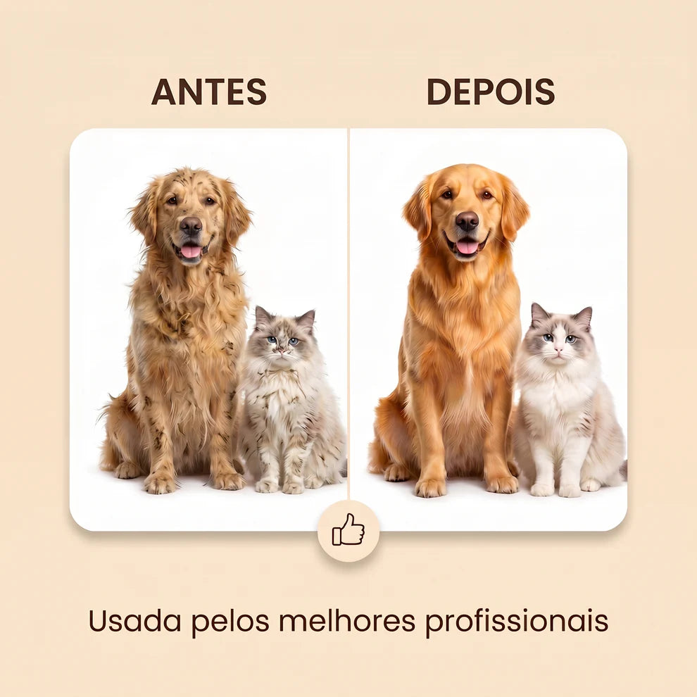 Escova elétrica a vapor 2 em 1 para cães e gatos🐾